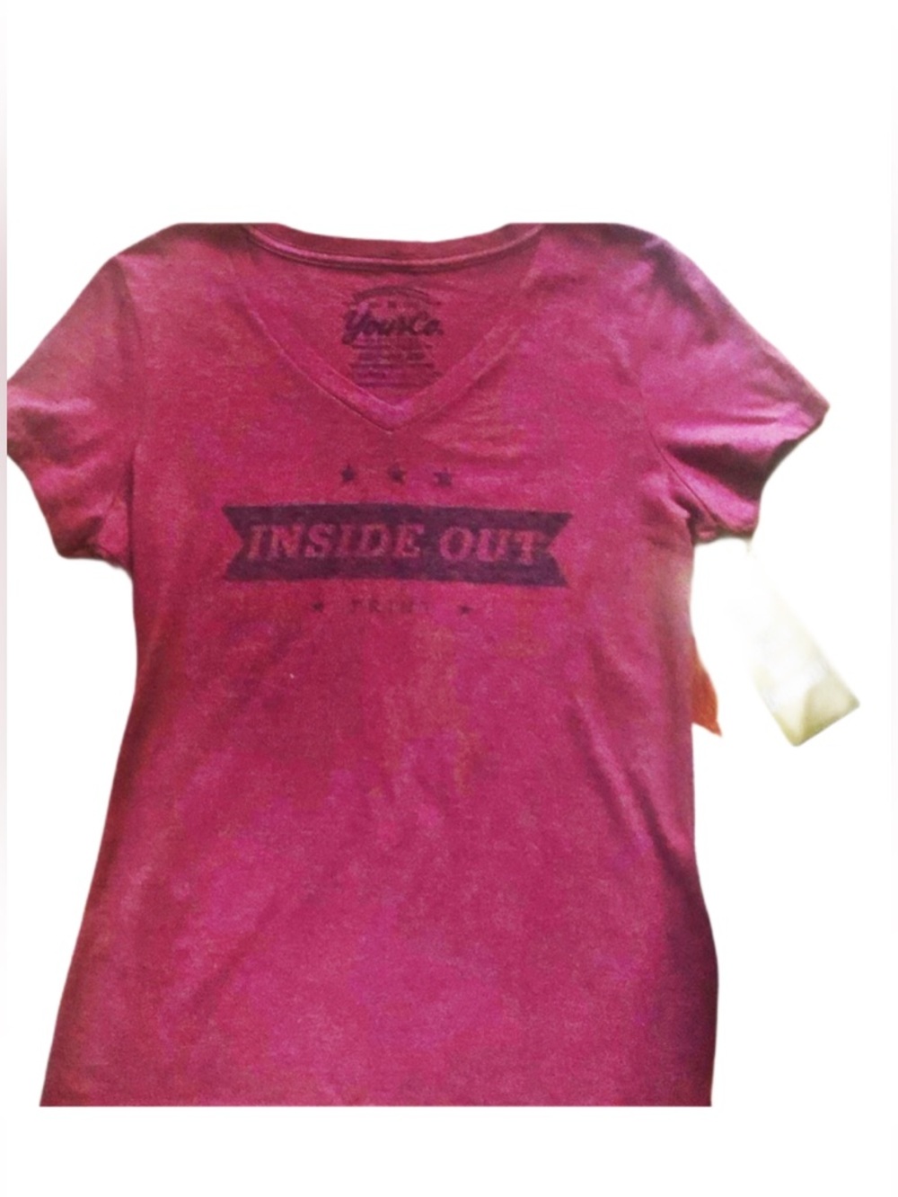 The Butter Collection Womens Cotton V Neck Tee Size Med